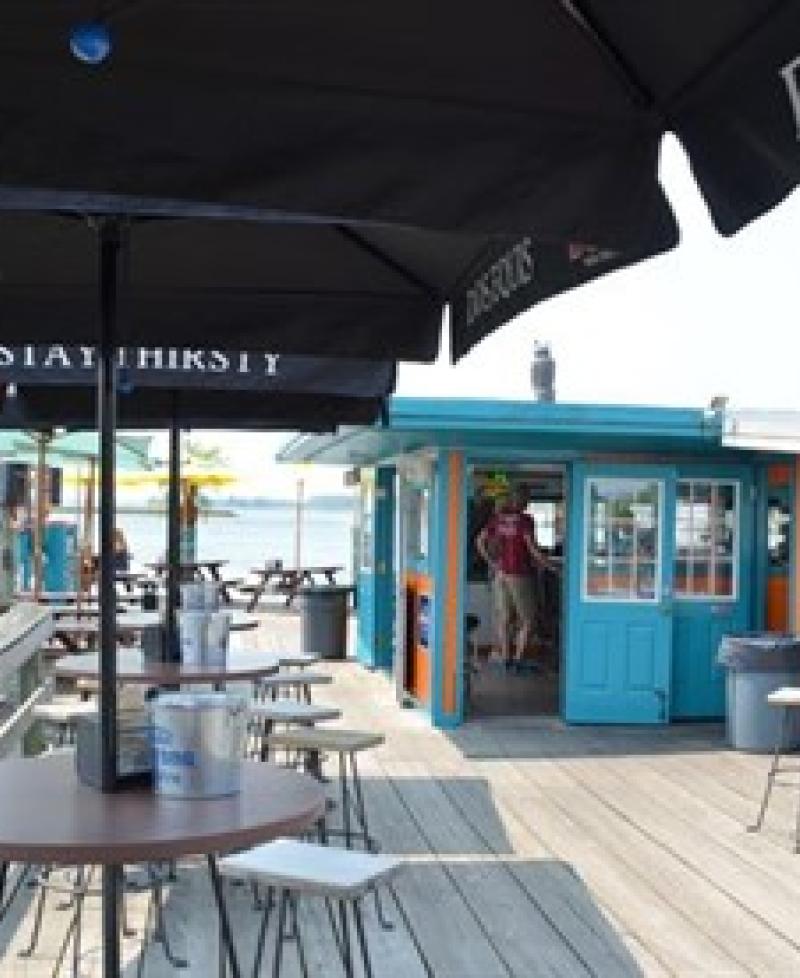 Deck view of Big Owl Grill &amp; Tiki Bar Photo