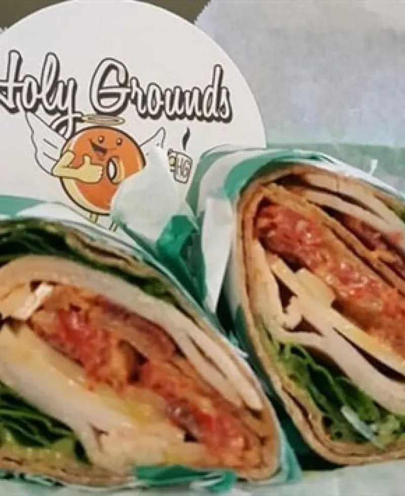 sandwich and logo Photo