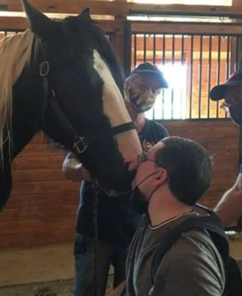 Connecting with a kiss Photo