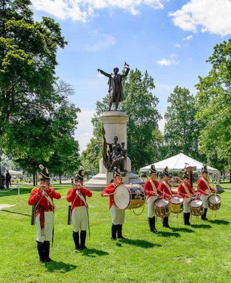Mount Olivet Cemetery-Anthem and Author Reunited Photo