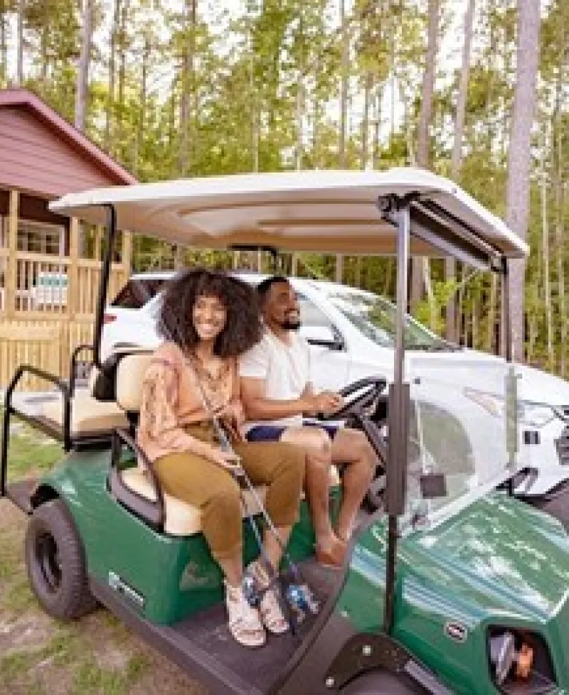 Enjoy a variety of ways to stay, including vacation rentals, RV sites, and tent camping. Photo