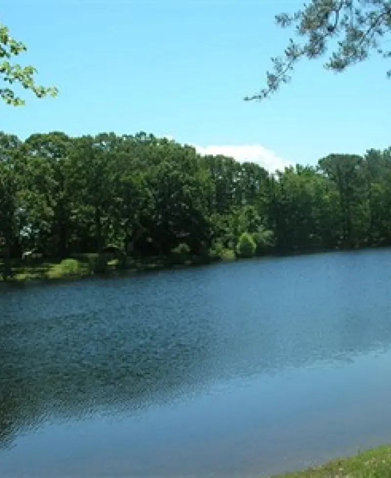 The lake at Take It Easy Campground Photo