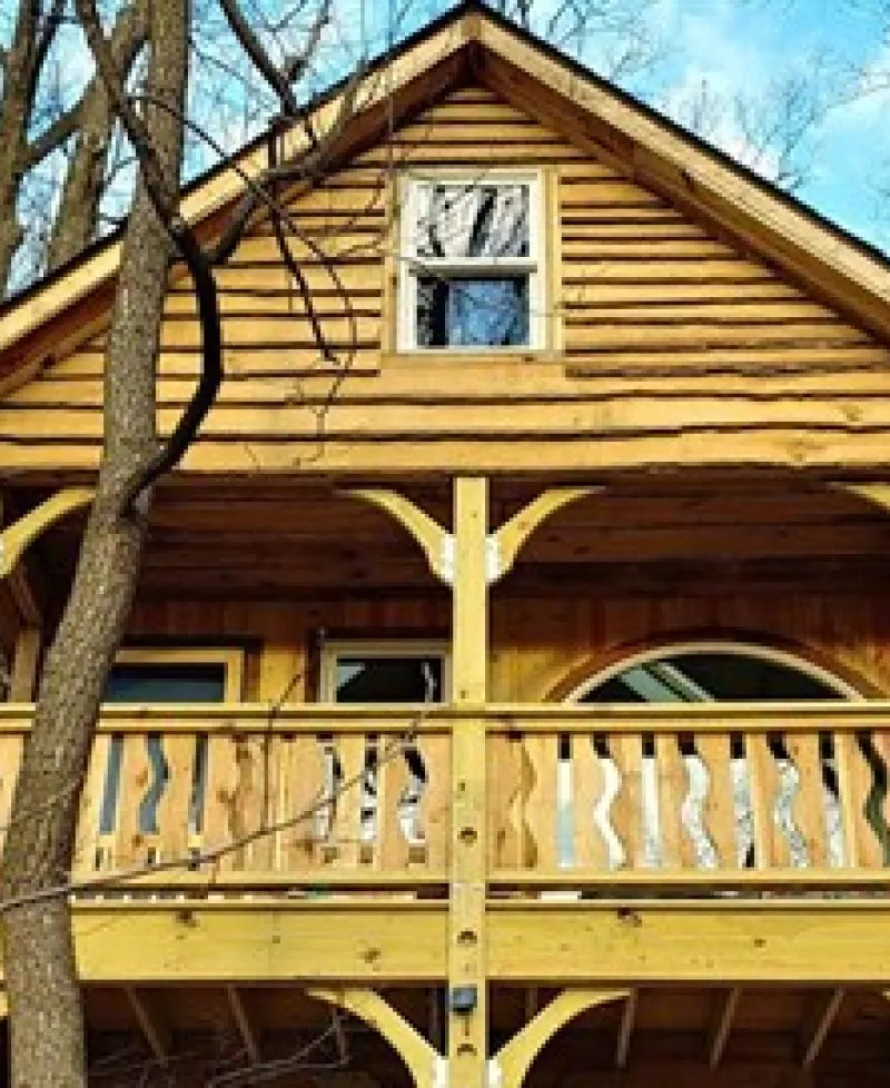 Tree house from The Treehouse Camp at Maple Free Campground Photo