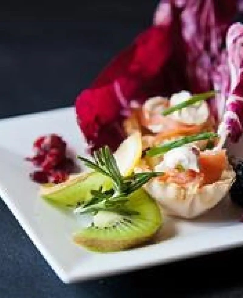 Elegantly displayed entree at the Carriage House Inn. Photo