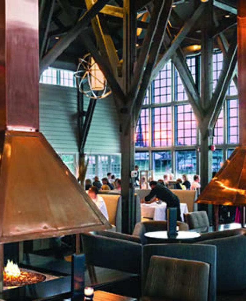 Chart House Annapolis interior shows its historic boat house past Photo