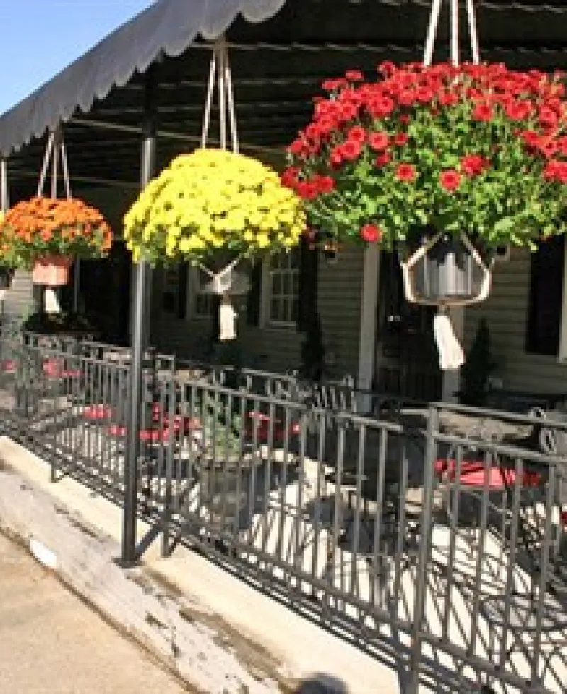 Porch of Matthew's 1600 Restaurant. Photo