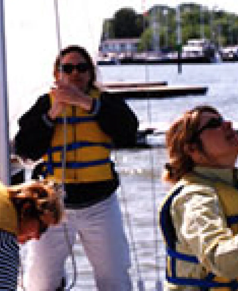 Annapolis Sailing Students on the Water Photo