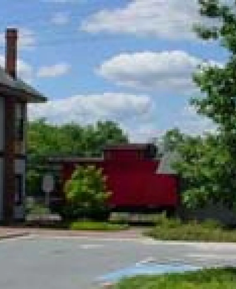 Photo of old train depot Photo