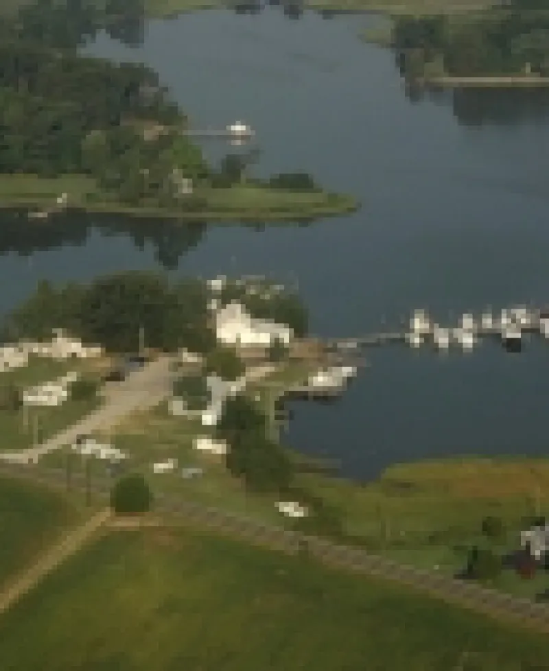 Drury's Marina Fishing Center aerial view Photo