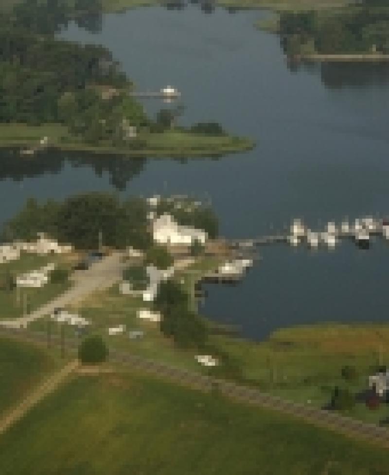 Drury's Marina Fishing Center aerial view Photo