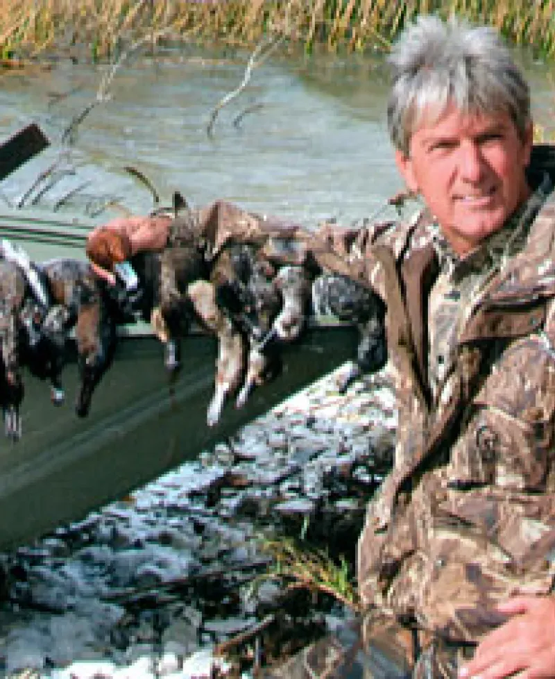 Wayne Gatling after a successful day’s hunt Photo
