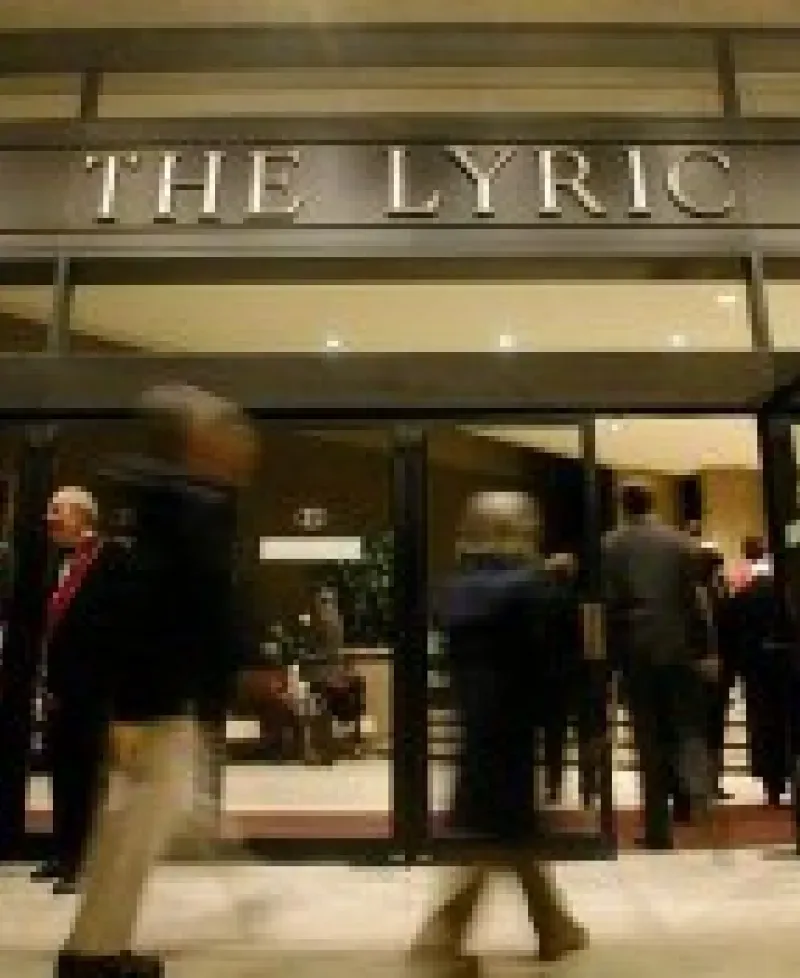 Front entrance of the Lyric Photo