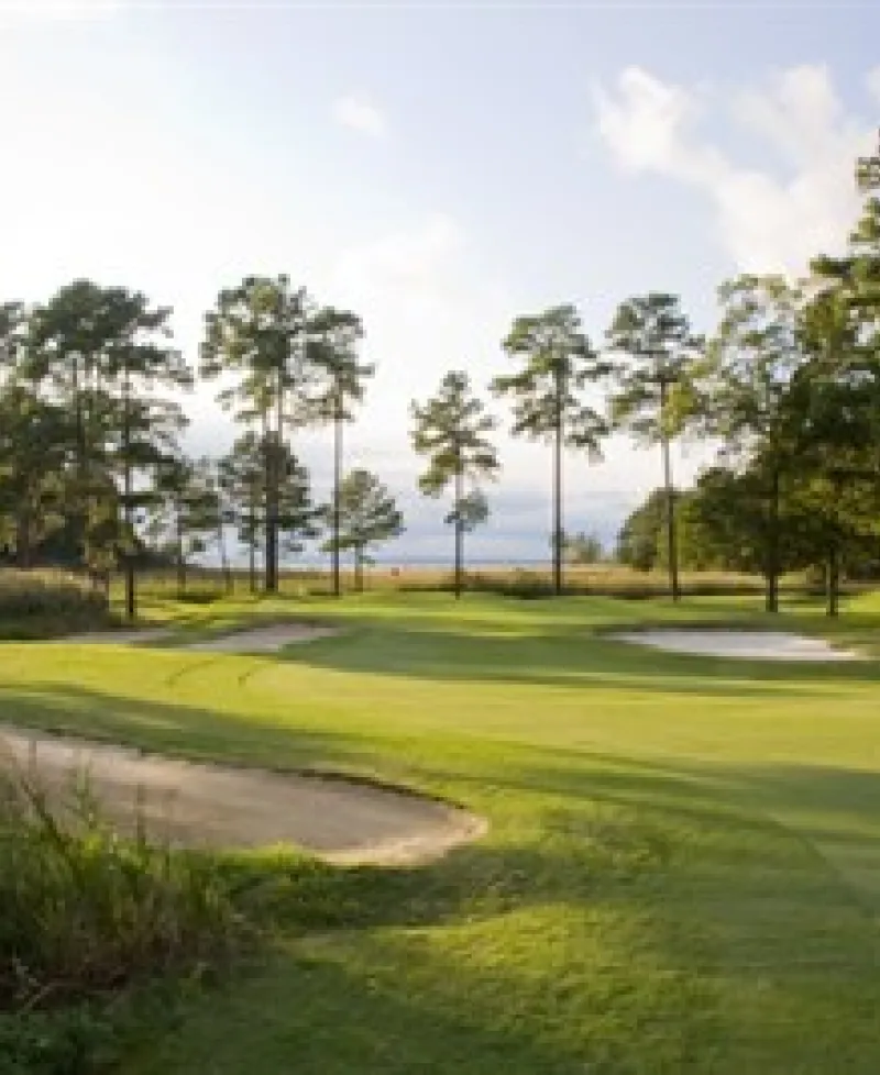 Picture of a fairway and sand traps at the Swan Point Yacht &amp; Country Club Photo