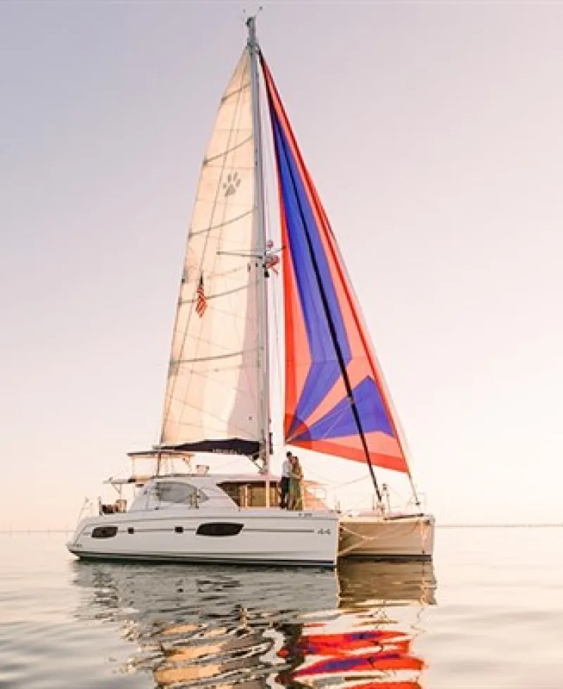 Experience the Chesapeake Bay on our beautiful Leopard 44 sailing catamaran.  Photo