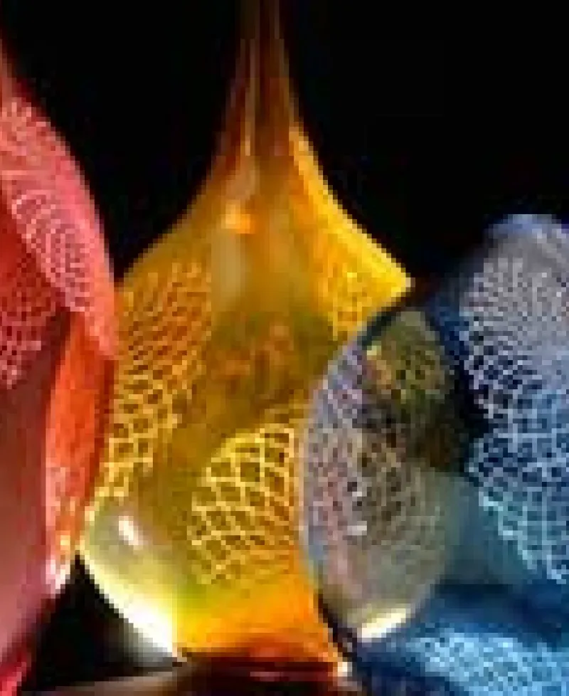 Glass art vases Photo