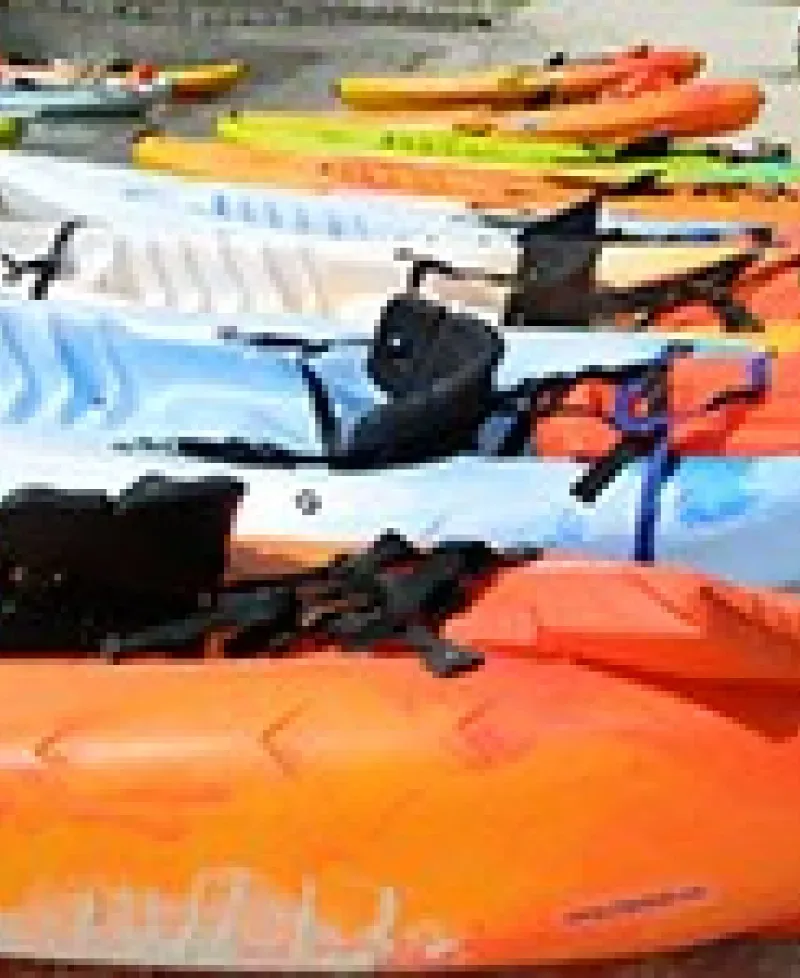 Equipment lined up for adventure Photo