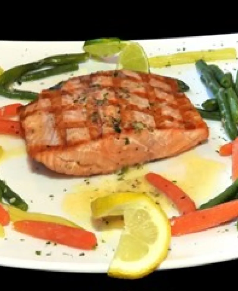 Salmon prepared the Cactus Taverna way. Photo