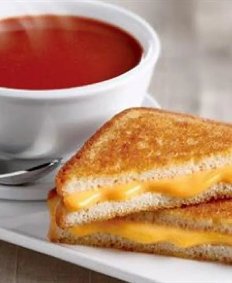 Classic grilled cheese and tomato soup from the Commerce Street Creamery. Photo