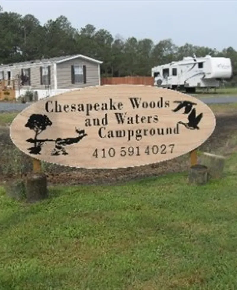 Newly updated Chesapeake Woods and Waters Campground. Photo