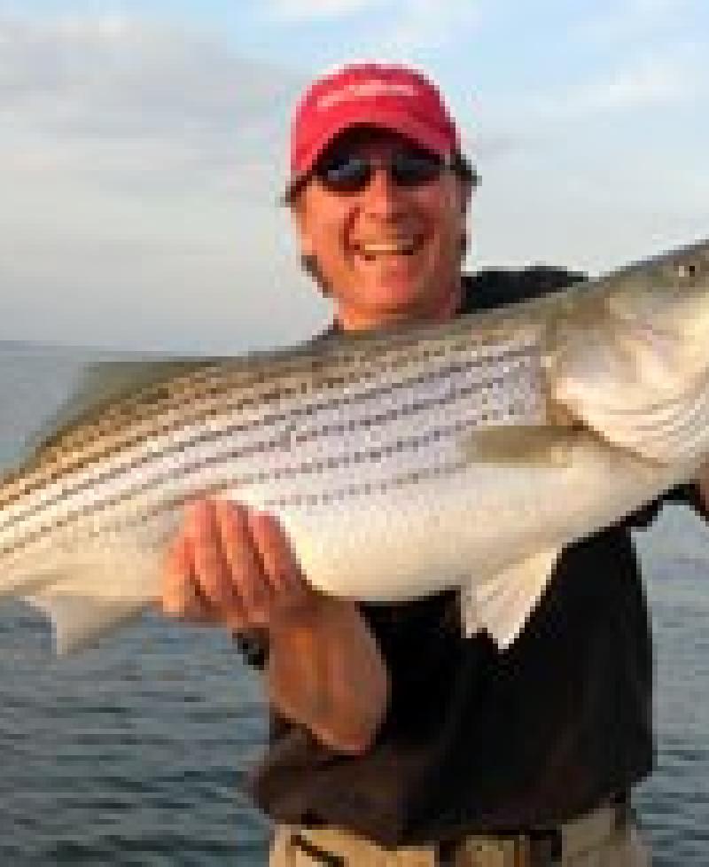 Angler with Great Chesapeake Bay Catch. Photo