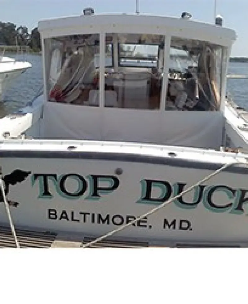 Capt Butch Geho's "Top Duck" Charter Boat. Photo