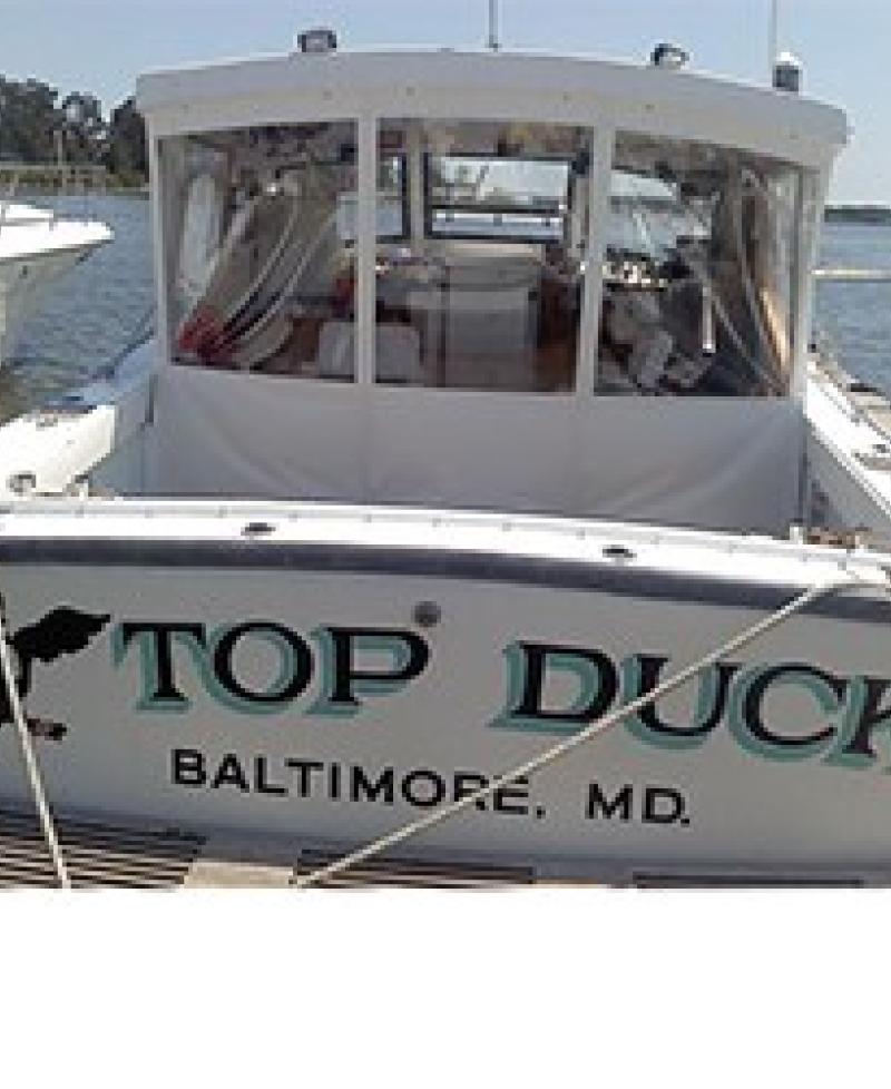 Capt Butch Geho's "Top Duck" Charter Boat. Photo