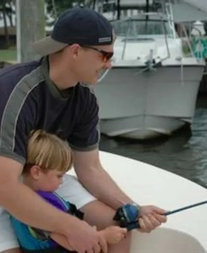 CD Outdoors introduces fishing to a young angler Photo