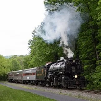 Steam locomotive 1309 is the largest operating steam engine on the East Coast. Photo