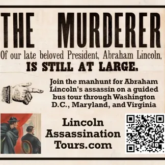 Advertisement for Lincoln Assassination Tours Photo