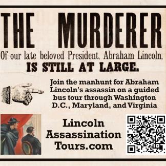 Advertisement for Lincoln Assassination Tours Photo