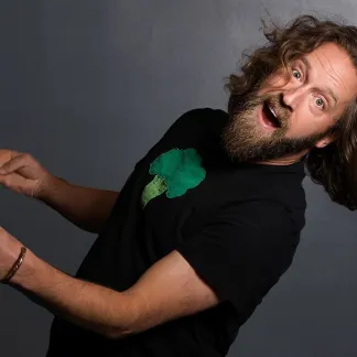 Man with long hair Photo