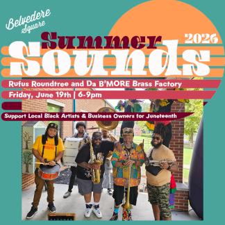 Summer Sounds at the Square kicks off with Rufus Roundtree &amp; a B’more Brass Factory Photo