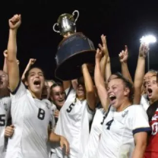 Players with trophy Photo