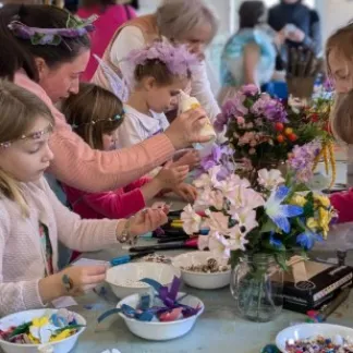 Making Faerie Crowns Photo