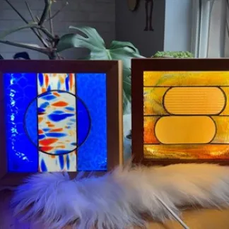 Stained Glass Light Box Photo
