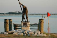 Oysterman in Rock Hall Harbor Photo