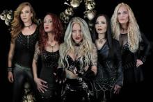 Five women dressed in black Photo