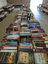 Thousands of used books available for all interests. Photo