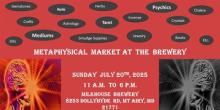 Come for the metaphysical vendors and stay for the beer. Photo