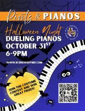 Halloween Dueling Pianos Poster Photo