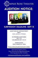 Musical auditions for Rent Photo