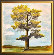 watercolor tree Photo