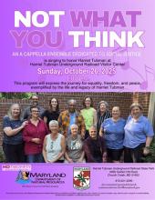 Flyer for NWYT performance.  Photo