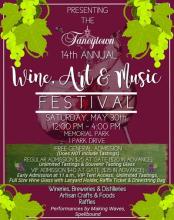 Flyer for 2026 Wine, Art & Music Festival Photo